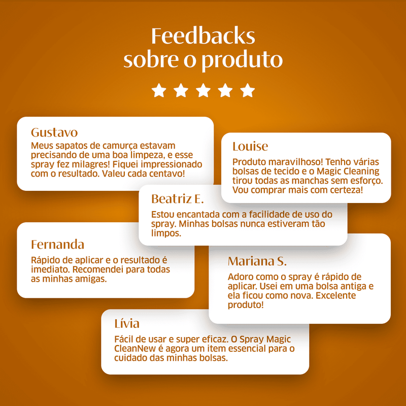 Magic CleanNew | Espuma Revitalizante para Bolsas e Calçados